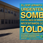 Ayuda al CEIP Lepanto a conseguir sombra para los niños y niñas