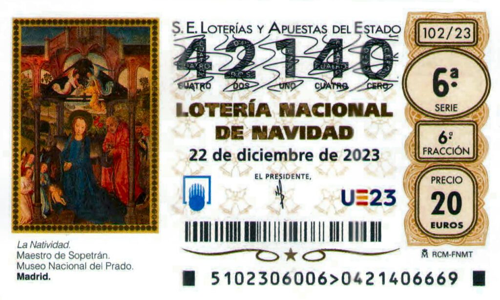 Disponible la lotería de Navidad. ¡Consigue tu número!