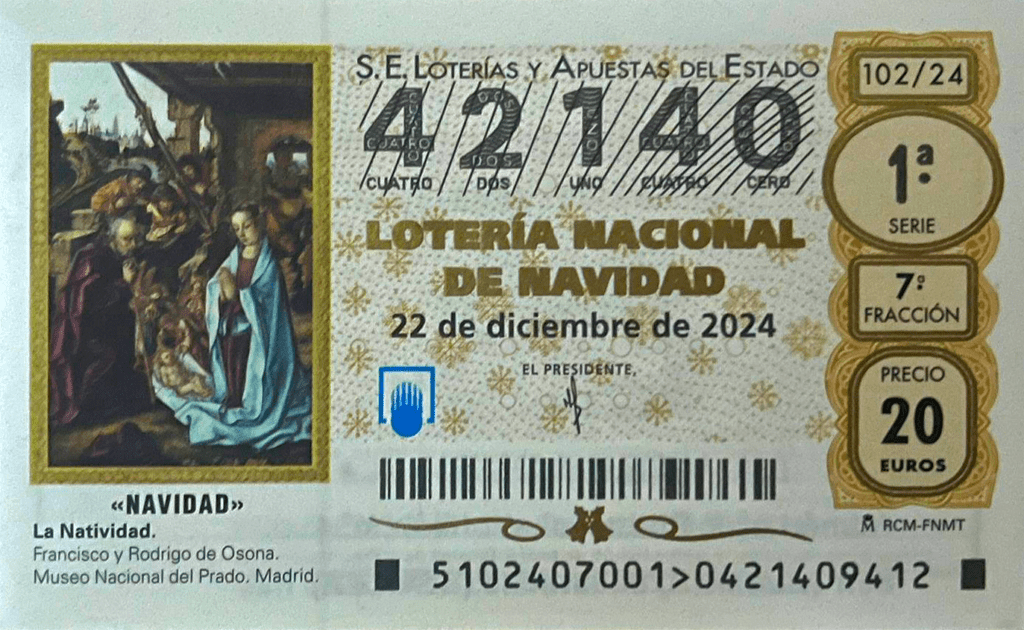 Disponible la lotería de Navidad 2024. ¡Consigue tu número!
