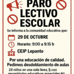 PARO LECTIVO ESCOLAR 29/10/2025